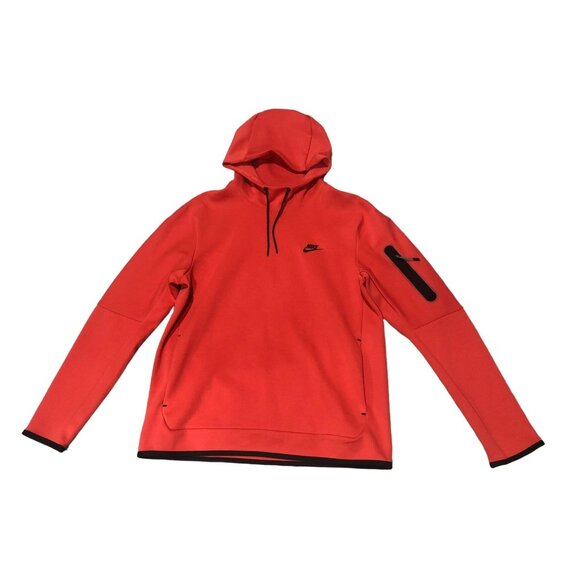 Nike Tech Fleece Pullover Hoodie Orange Mens 2XL - Picture 1 of 6